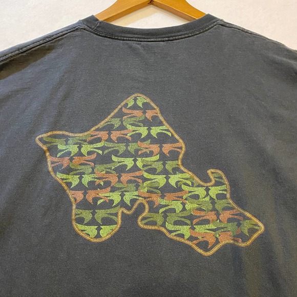 Y2K Deep Roots Tshirt Mens Size 2XL Black Fade Tshirt DISTRESSED - Picture 7 of 7